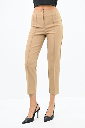 Kadın Yüksek Bel Flatolu Pantolon 6229-24