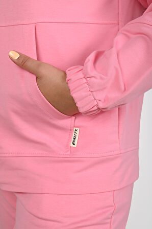 Kadın Büyük Beden Lastikli Eşofman Takımı 8044-24