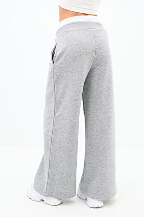 Kadın İspanyol Paça Yüksek Bel Eşofman Altı 6236-24