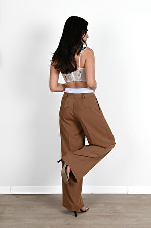 Kadın İspanyol Paça Yüksek Bel Eşofman Altı 6248-24