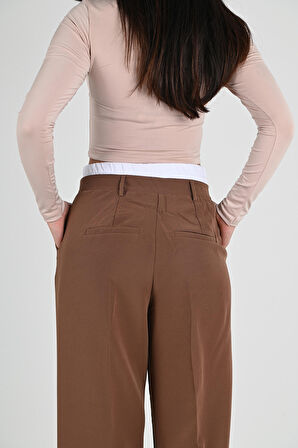 Kadın İspanyol Paça Yüksek Bel Eşofman Altı 6248-24