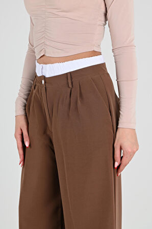 Kadın İspanyol Paça Yüksek Bel Eşofman Altı 6248-24