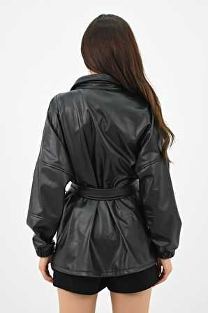 Kadın Suni Deri Tunik 1699-24