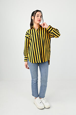 Kadın Desenli Gömlek 1674-25-1