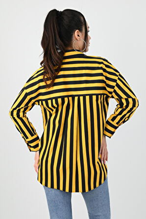 Kadın Desenli Gömlek 1674-25-1