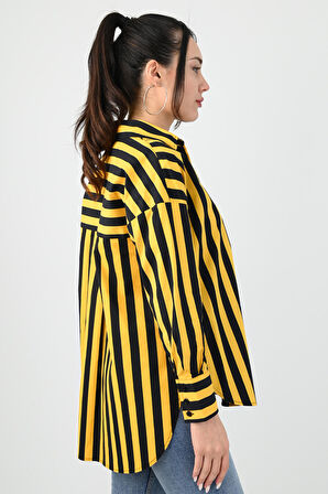 Kadın Desenli Gömlek 1674-25-1