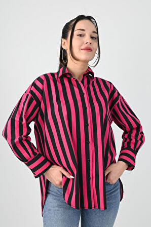 Kadın Desenli Gömlek 1674-25-1