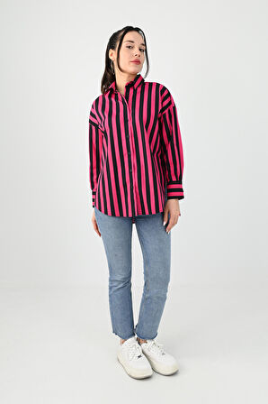 Kadın Desenli Gömlek 1674-25-1