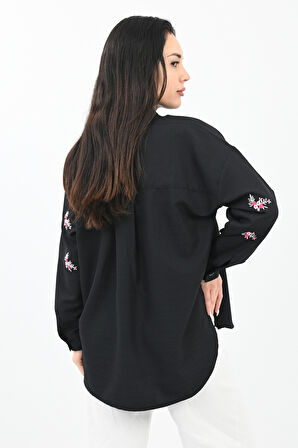 Kadın Nakış Detaylı Gömlek 1724-24