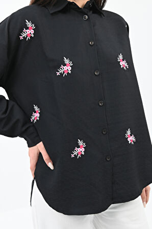 Kadın Nakış Detaylı Gömlek 1724-24