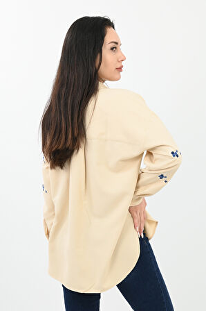 Kadın Nakış Detaylı Gömlek 1724-24