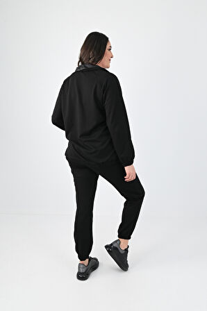 Kadın Büyük Beden Harmony Baskı Detaylı Eşofman Takımı 8079-24