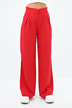 Kadın Palazzo Cep Detaylı Pantolon 6270-24