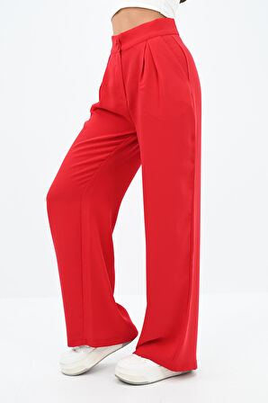 Kadın Palazzo Cep Detaylı Pantolon 6270-24