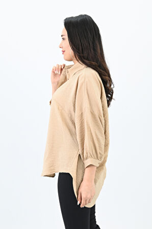 Kadın Sırt Detaylı Gömlek 1727-24