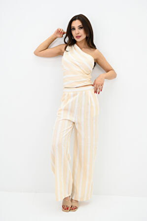 Kadın Tek Omuz Çizgili Takım 0013 24026