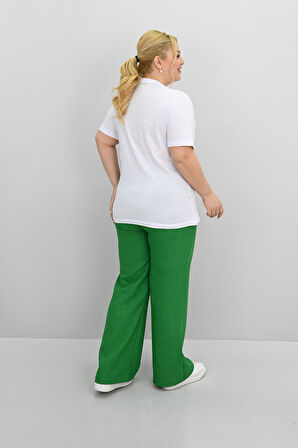 Kadın Büyük Beden Kurdele Detaylı Payet İşlemeli Eşofman Takımı 8200-25