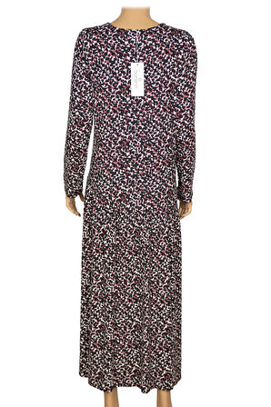 Barem Kadın Funda Belden Basene Büzgülü Penye Siyah Elbise D59