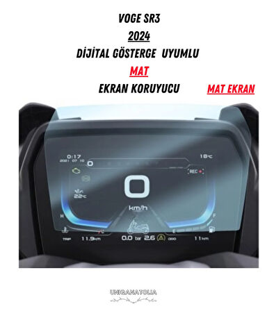 Voge Sr3 2024 Dijital Gösterge Uyumlu Mat Ekran Koruyucu