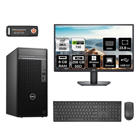 Dell OptiPlex 7010MT i5 13500 8GB 256GB SSD GT730/4GB W11P N010O7010MTU MASAÜSTÜ PC & 23.8" MONİTÖR