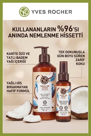 Tropikal Hindistan Cevizi 6'lı Bakım Seti Duş Jeli Losyon Sprey Sabun El Kremi Katı Duş Jeli