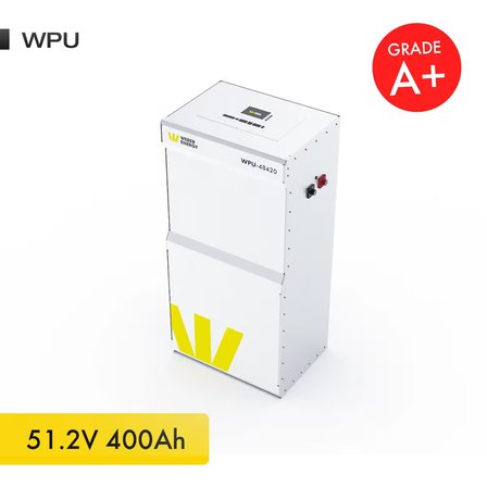 51,2V 400Ah 21.5kW LiFePO4 WPU Series Bluetooth'lu Lityum Demir Fosfat Akü/Batarya