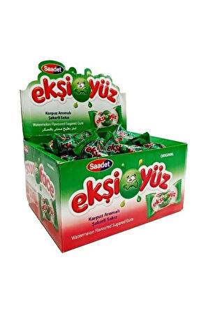 Saadet Ekşiyüz 3.5 Gr x 100 Adet Karpuz Aromalı Sakız 5 Paket