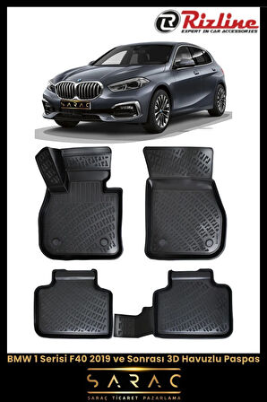 Rizline BMW 1 Serisi F40 2020 Model 3D Havuzlu Paspas