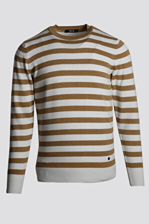 Erkek Triko Bisiklet Yaka Hardal 3749 