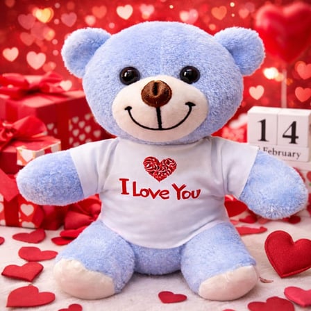Özel Üretim Muhabbet Hediyesi Taraftar Hatırası Sevgiliye Sürpriz I Love You Ayıcık