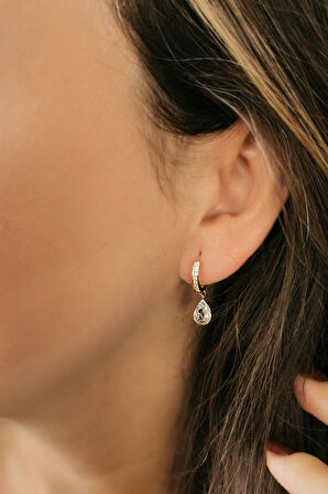 Damla Minimal Tasarım Günlük C Küpe