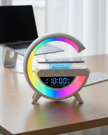 RGB Işıklı Bluetooth Hoparlör – USB, TF Kart, FM Radyo ve AUX Destekli