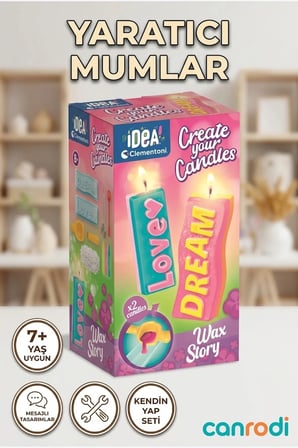 18353 Idea Clemetoni - Yaratıcı Mumlar ve Mesajları +7 yaş