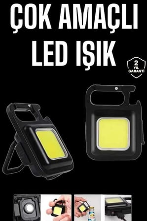 Mıknatıslı USB Şarjlı 800 Lümen LED Acil Durum Feneri