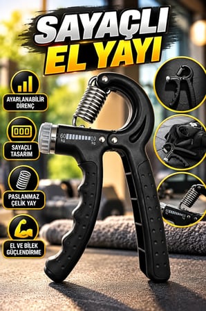 Sayaçlı El Yayı – Ayarlanabilir Direnç ve Paslanmaz Çelik Yay