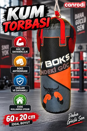 5664 Baskılı Kum Torbası 60x20  -KY Spor