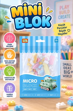 LZ8618 LOZ Blok Oyuncak Mini Poşet -canrodilife