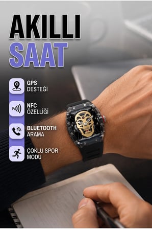 GPS ve NFC Özellikli Akıllı Saat – Bluetooth Arama, Bildirim ve Çoklu Spor Modu