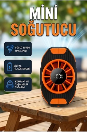Taşınabilir Mini Soğutma Fanı Çok Fonksiyonlu Kompakt Serinletici