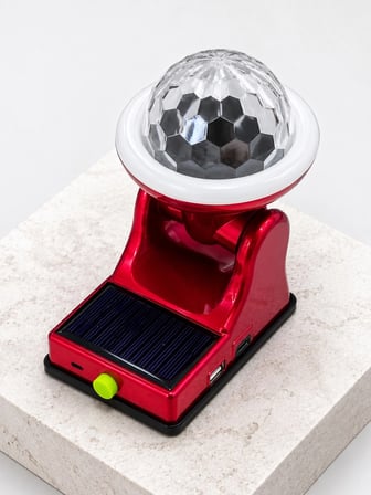 Güneş Enerjili RGB LED Disco Lamba 360° Işık Efektli Dekoratif Aydınlatma