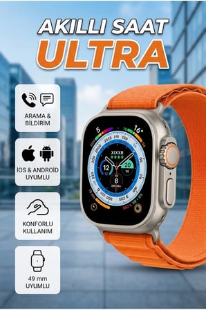 49 mm Uyumlu Akıllı Saat Kumaş Kordon – Ayarlanabilir Hafif ve Dayanıklı Bileklik