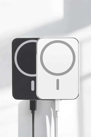 MagSafe Kablosuz Araç İçi Manyetik Şarj Aleti 15W Type-C Girişli iOS Uyumlu