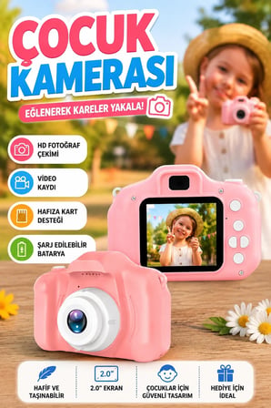 HD Mini Kamera Şarj Edilebilir Video ve Fotoğraf Çekimli Micro SD Destekli Taşınabilir Kayıt Cihazı