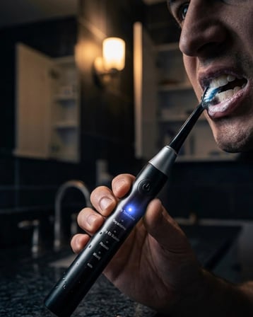 Sonic Elektrikli Diş Fırçası 5 Modlu IPX7 Su Geçirmez 4 Yedek Başlıklı
