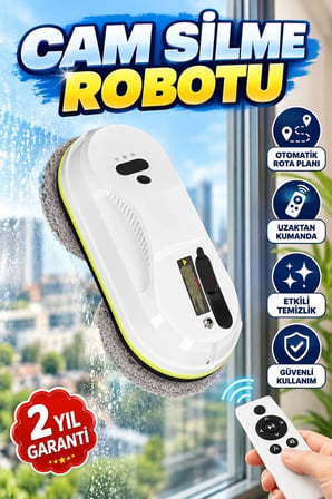 Otomatik Rota Planlamalı Cam Temizleme Robotu – Uzaktan Kumandalı