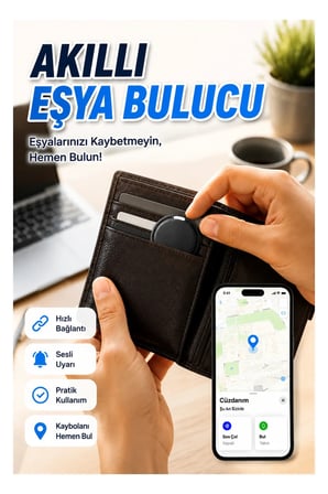 AirTag Konum Takip Cihazı – iOS ve Android Uyumlu Akıllı Eşya Bulucu