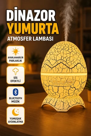 Ayarlanabilir Parlaklık ve Sis Efektli USB Atmosfer Gece Lambası