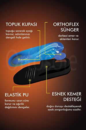 Plantar Fasit, Topuk Dikeni, Düz Tabanlık, Içe Basma Önleyici Kemer Destekli Tabanlık