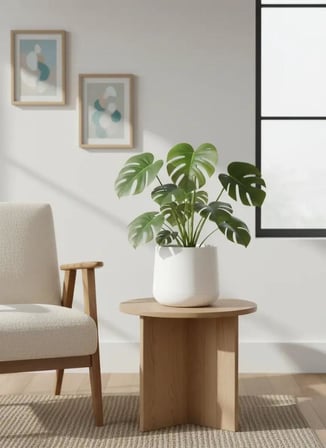SO-ATL03 Atlas Dekoratif Plastik Saksı 4 LT Beyaz 3 Adet 