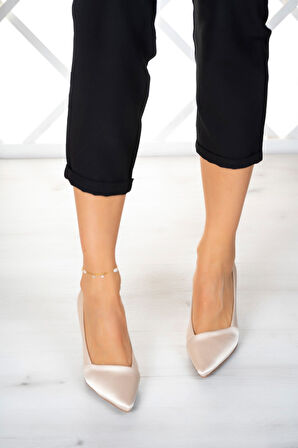 Laura Plus Ten Saten Abiye Ayakkabı